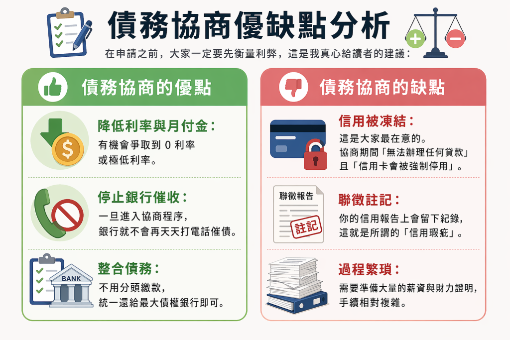 債務協商優缺點分析