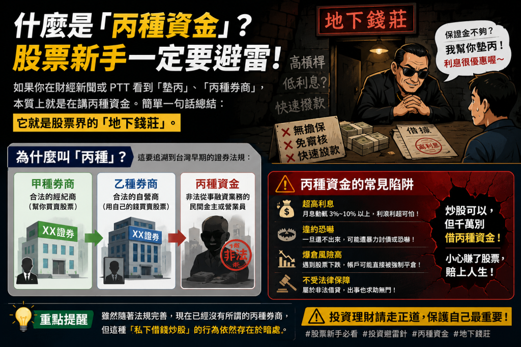 什麼是「丙種資金」？股票新手一定要避雷！